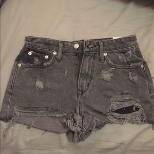 Lovers and Friends denim black shorts size 24